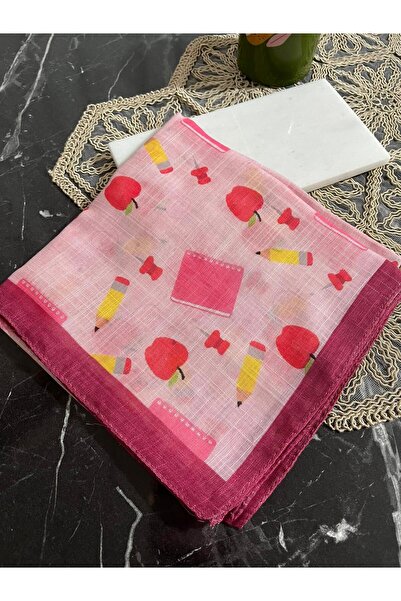 EMKSHOP 100% Cotton Children's Head Scarf (Light, Anti-Sweat, Anti-Slip) (80*80)
