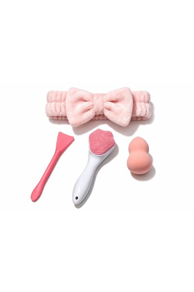 EMKSHOP 4-Piece Care Set Headband Facial Cleansing Apparatus Mask Apparatus S...