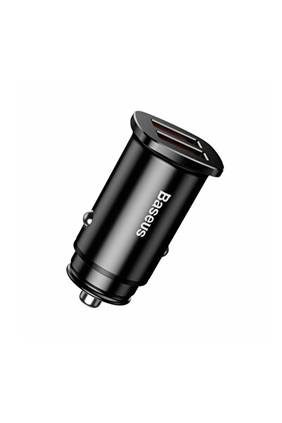 Baseus Încărcător auto cu încărcare rapidă 2x USB, negru, CCALL-DS01