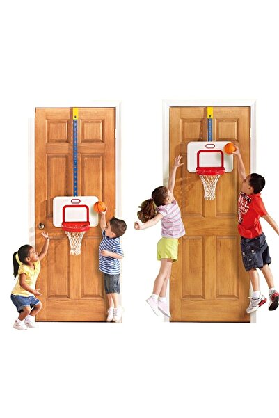 PlayFun Set mini Panou cos de baschet suspendat, mini minge inclusa, Multicolor