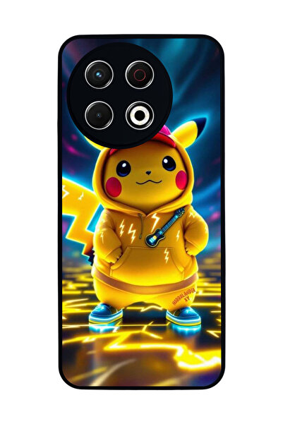 TECNO Spark 30 Pro Compatible Printed, Matte Black, Soft Silicone, Protective...