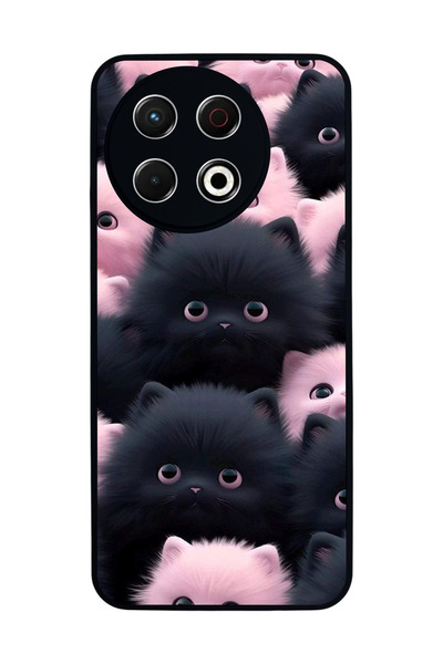 TECNO Spark 30 Pro Compatible Printed, Matte Black, Soft Silicone, Protective...