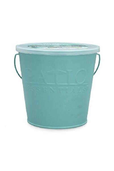 Patio Essentials 2-Piece Fresh Citronella Scented Elegant Painted Bucket Cand...