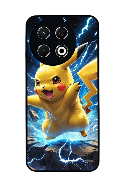 TECNO Spark 30 Pro Compatible Printed, Matte Black, Soft Silicone, Protective...