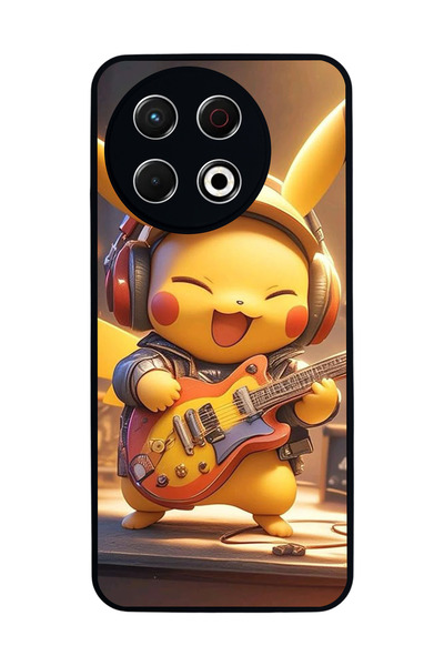 TECNO Spark 30 Pro Compatible Printed, Matte Black, Soft Silicone, Protective...