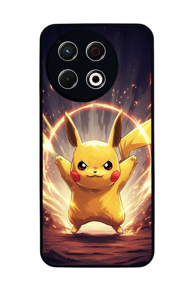 TECNO Spark 30 Pro Compatible Printed, Matte Black, Soft Silicone, Protective...