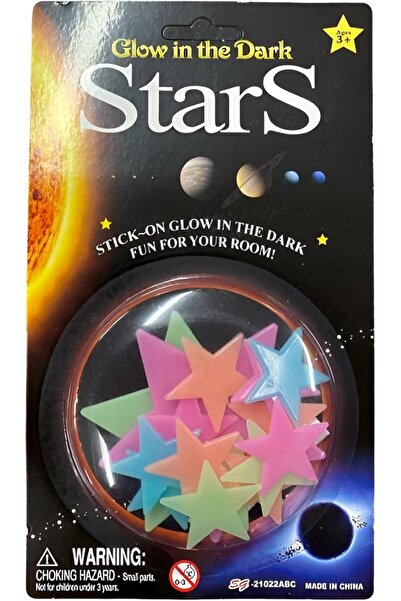 PlayFun Set Fosforescent Stele și Lună Luminoase 3 Modele