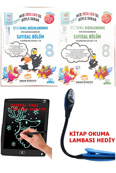 SİNAN KUZUCU YAYINLARI 2026 Müfredat 8 Sınıf LGS Sayısal İLK VE İKİNCİ DOZ 12...