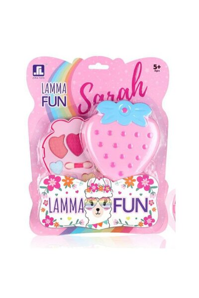 PlayFun Set de machiaj Capsuna pentru copii, farduri de pleoape in forma de c...