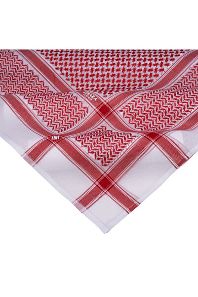 LUSAKA Lusaka Red Shemagh with a modern design - High-quality men's shemagh a...