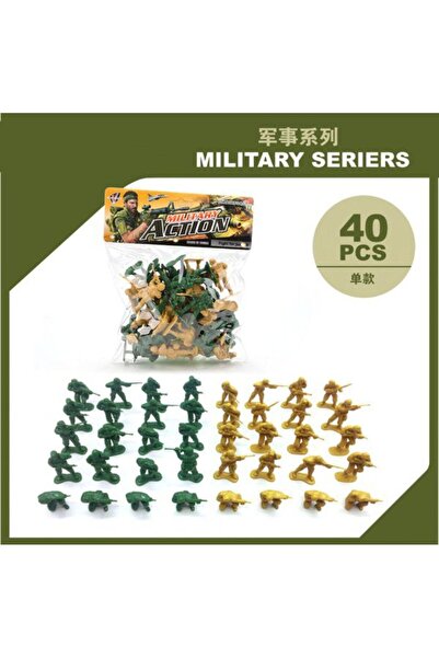 PlayFun Set Armată 40 Soldați Militari