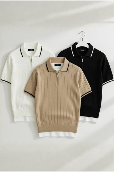 LEYEL Moda 3-Pack Knitted Knitwear T-Shirt