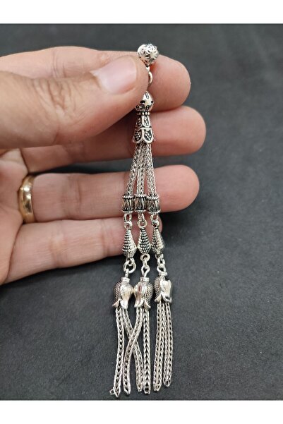 İskeçe Tesbih 475 Ayar Gümüş Tesbih Püskülü