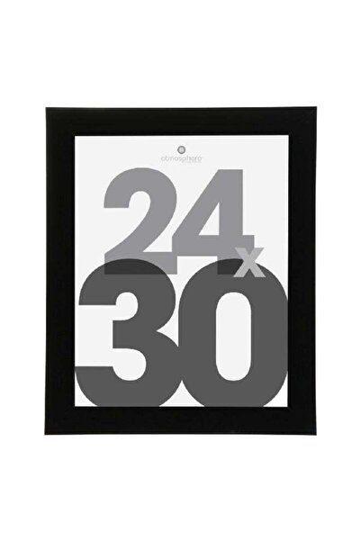 Atmosphera إطار صور مستطيل الشكل من ليز، يُثبت على الحائط، أسود، 24 × 30 سم