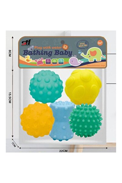 PlayFun Set 5 Mingi din Silicon pentru Bebeluși