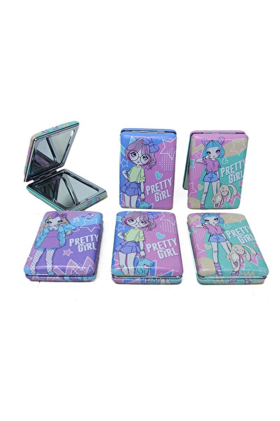 Epilons Pocket Mirror Rectangular Chubby Pretty Girl