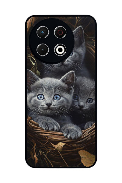 TECNO Spark 30 Pro Compatible Printed, Matte Black, Soft Silicone, Protective...