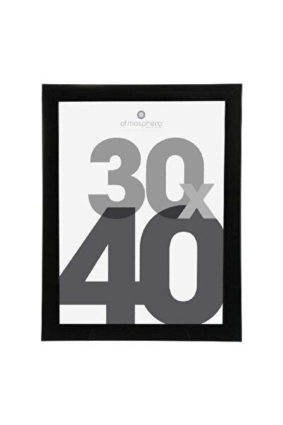 Atmosphera إطار صور مستطيل الشكل من ليز، يُثبت على الحائط، أسود، 30 × 40 سم