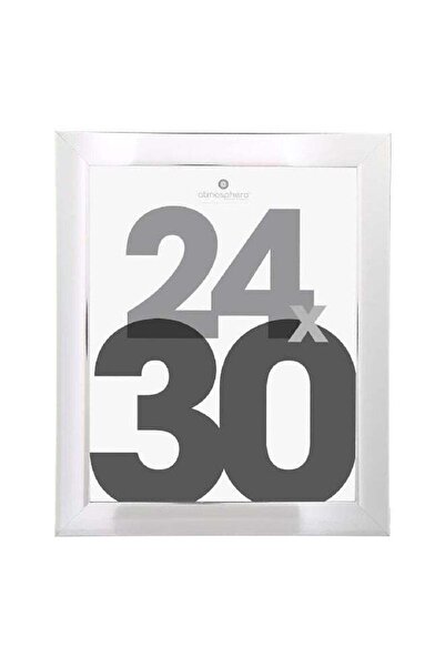 Atmosphera إطار صور مستطيل أنيق وسهل التركيب على الحائط من ليز، فضي اللون، 24...