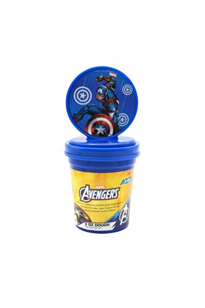 Marvel Captain America Clay Dough with Figure Stamper Multicolour 3oz