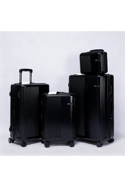 Flieger Luggage 4PCS Luggage set PC Material Anti-Scratch Business Carry-on w...