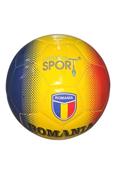 PlayFun Minge de Fotbal, Marimea 5, Material PVC, Tricolor Romania