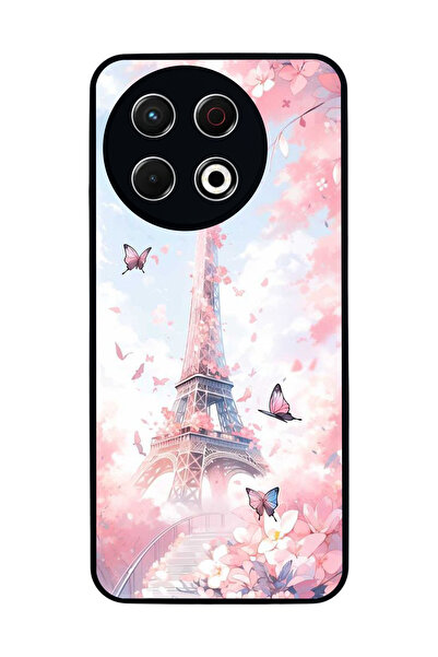 TECNO Spark 30 Pro Compatible Printed, Matte Black, Soft Silicone, Protective...