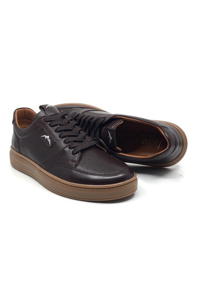 LİSANS SHOES 100% Leather Orthopedic Men's Summer Comfortable Sneaker Sports ...