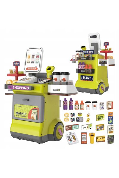 PlayFun Supermarket cu Scaner și Casă de Marcat