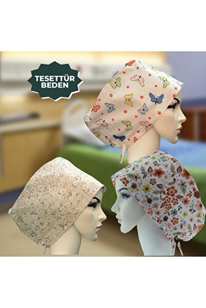 YİĞİTBAŞI 3 BİR ARADA Beyaz-Bej-Kelebek Doktor Hemşire Aşçı Cerrahi Bone Anne...