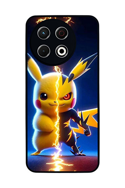 TECNO Spark 30 Pro Compatible Printed, Matte Black, Soft Silicone, Protective...