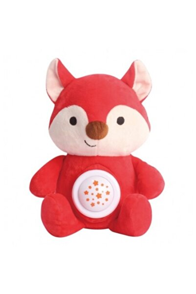 PlayFun Jucarie de plus cu proiectie de lumini si muzica, Vulpita rosie