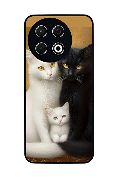 TECNO Spark 30 Pro Compatible Printed, Matte Black, Soft Silicone, Protective...