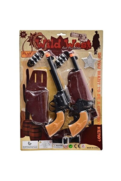 PlayFun Set Pistoale Cowboy cu Ventuze și Accesorii
