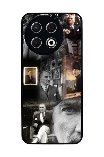 TECNO Spark 30 Pro Compatible Printed, Matte Black, Soft Silicone, Protective...