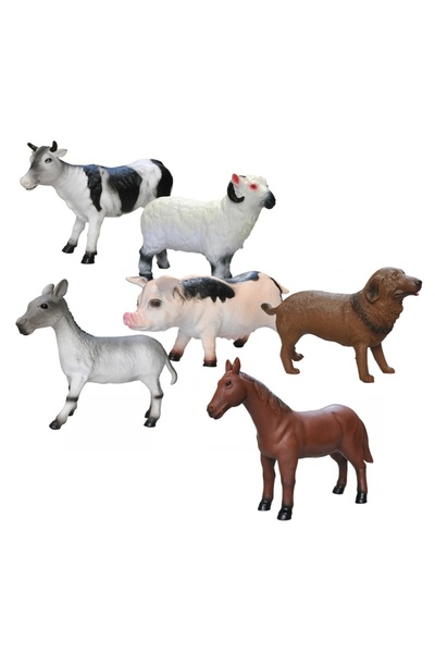 PlayFun Figurine mari cu animale de la ferma, 28-35 cm