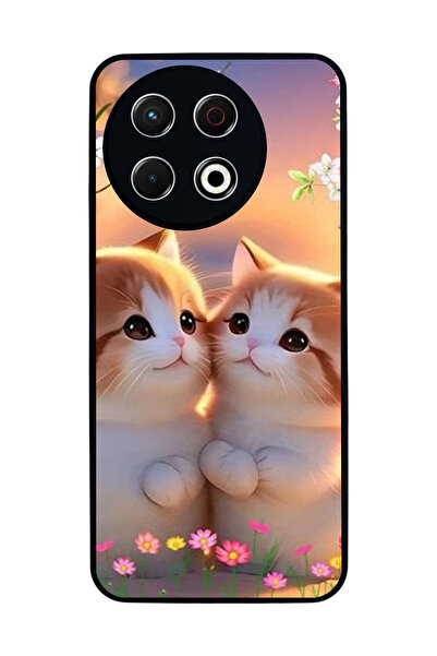 TECNO Spark 30 Pro Compatible Printed, Matte Black, Soft Silicone, Protective...