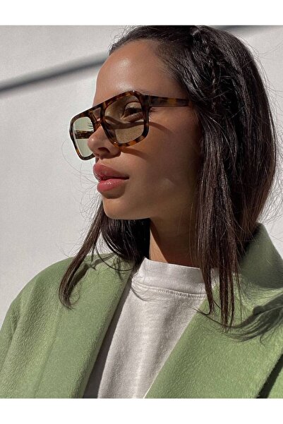 8atelier Green Glass Detailed Bone Sunglasses