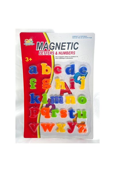 PlayFun Set 26 litere mici magnetice, din plastic