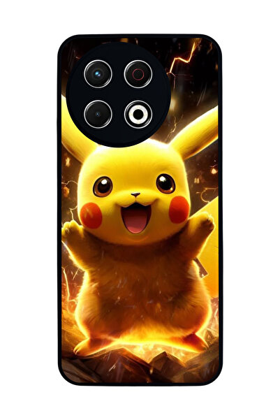 TECNO Spark 30 Pro Compatible Printed, Matte Black, Soft Silicone, Protective...