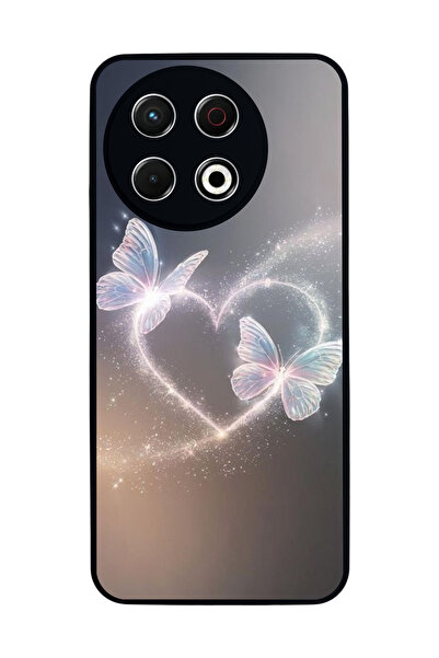 TECNO غطاء حماية متوافق مع سبارك 30 برو، مطبوع، أسود غير لامع، سيليكون ناعم، ...