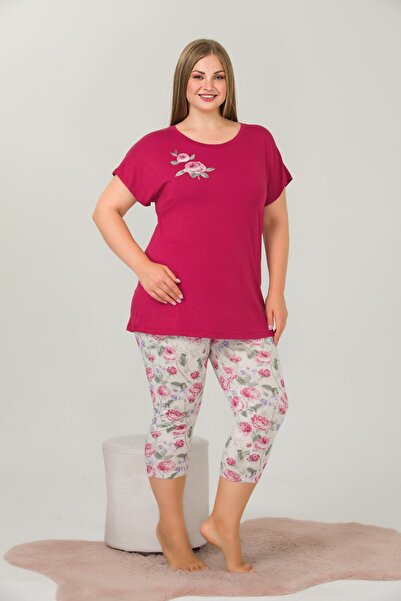 by İGP Plus Size Short Sleeve Capri Pajama Set