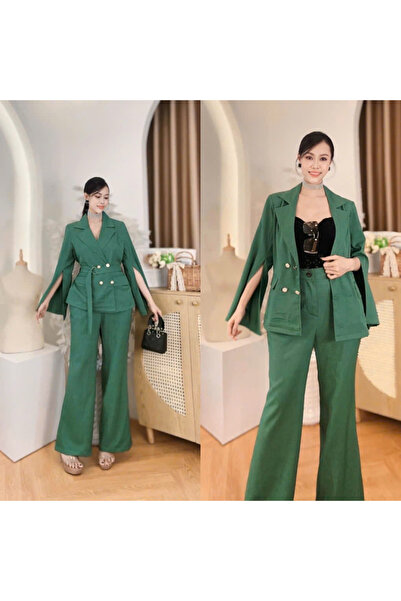 Gorgeousyang Trends Cape Blazer Trouser Set
