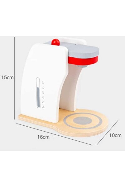 PlayFun Jucarie Espressor de cafea din lemn cu accesorii