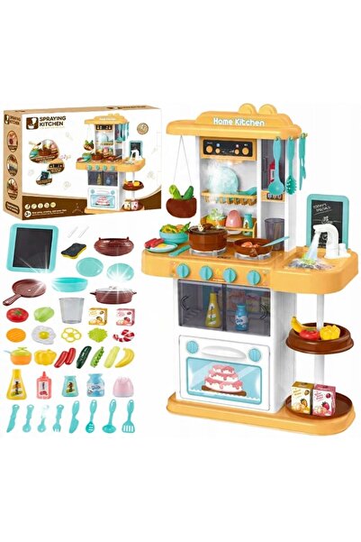 PlayFun Set Bucătărie Mare 72cm cu Apă, Lumini și Sunet 42 Piese