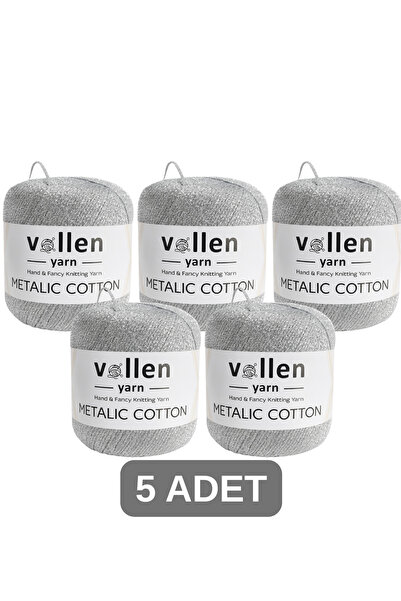 vollen yarn Premium metalik pamuk Sa šljokicama pređa za ručno pletenje 5-pak...