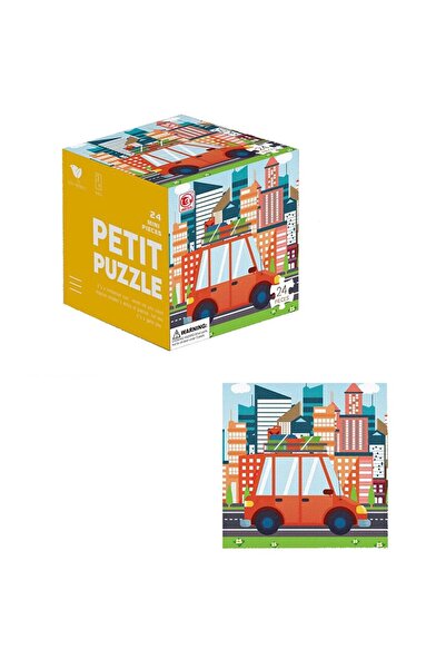 PlayFun Puzzle mini cu 24 de piese de carton groase si rezistente vopsite luc...