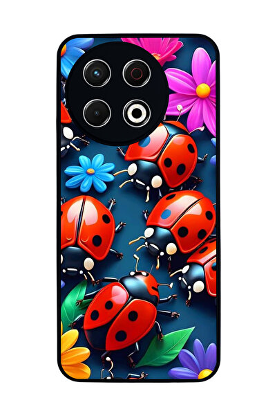 TECNO Spark 30 Pro Compatible Printed, Matte Black, Soft Silicone, Protective...