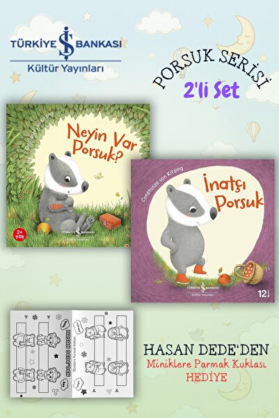 TÜRKİYE İŞ BANKASI KÜLTÜR YAYINLARI İnatçı Porsuk - Neyin Var Porsuk 2'li Set...