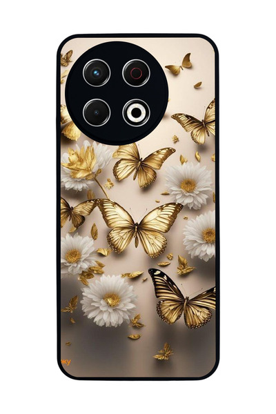 TECNO Spark 30 Pro Compatible Printed, Matte Black, Soft Silicone, Protective...